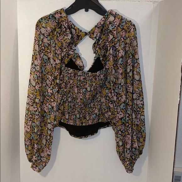 🆕Free People Mabel Printed Blouse - Picture 6 of 13